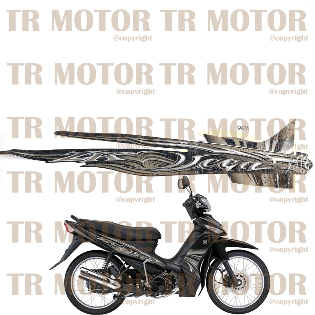Stiker Motor Vega ZR 2011 Sticker Striping Lis Full Set Motor