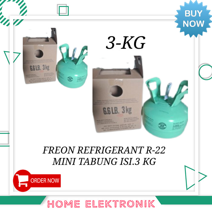 FREON REFRIGERANT R-22 TABUNG MINI 3KG Termurah