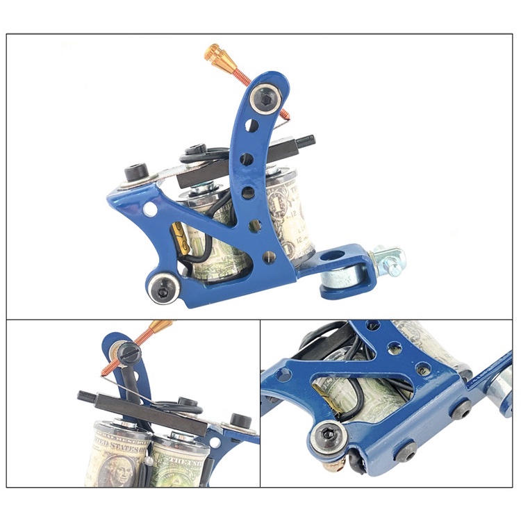 2 Mesin Tato Full Set Dan Kotak Peralatan - Alat Tatto - Tattoo Machine - Set Tato -