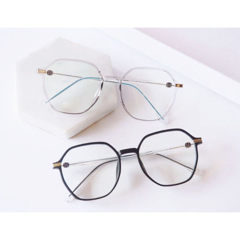 Flavia Eyewear - Kacamata Kai Square Plastic (custom minus, photochromic, blueray, bluechromic dan photobrown)