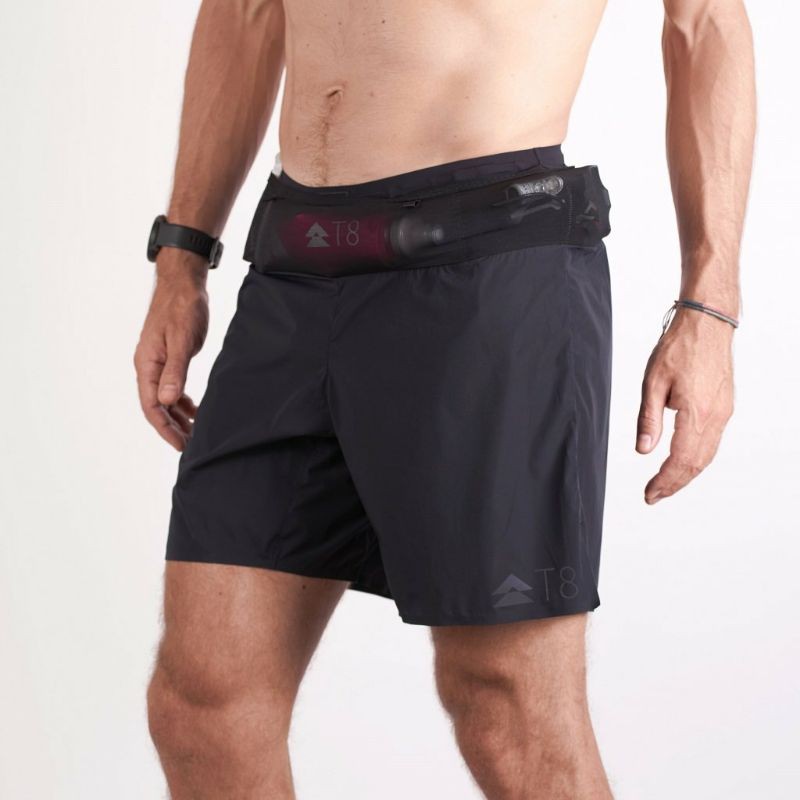 Jual Celana Lari Running T8 Sherpa Shorts V2 Mens Original - Black