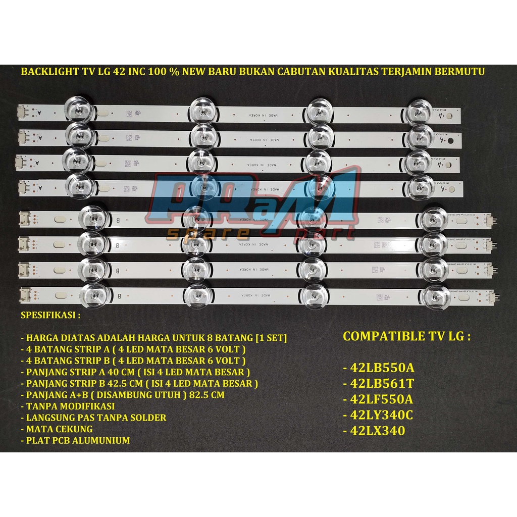 Backlight Led Tv LG 42 INC 42LF550A Lampu Tv LG BL 42LF550 A 42LB550 42LB561 42LF550 42LY340 42LX340