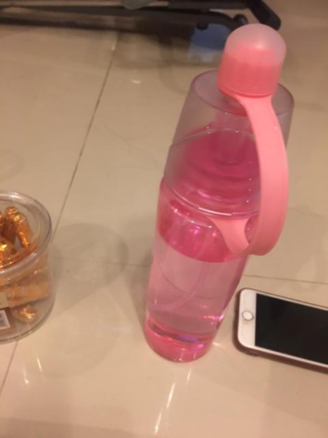 Botol Minum Spray - Bottle Water Drink Sport Sprayer 2in1 Bisa Semprot Kapasitas 600 Ml