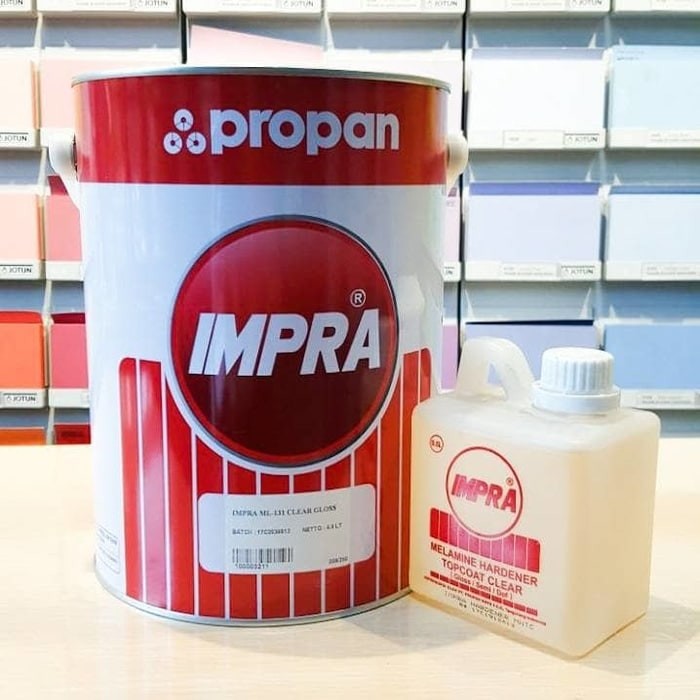 IMPRA MELAMIN LACK / ML - 131 CLEAR DOF CLEAR GLOSS UKURAN GALON