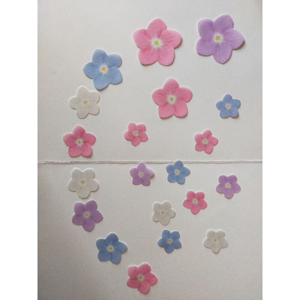 

bunga dari wafer edible 1 set 20pc