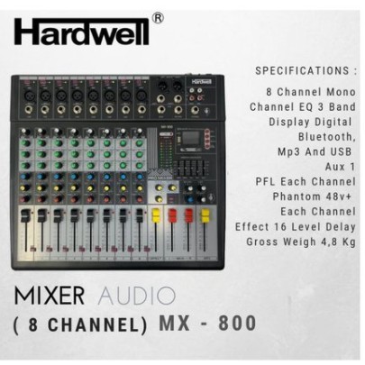 Mixer Audio Hardwell MX 800 PRO / MX-800PRO / MX 800 PRO Original