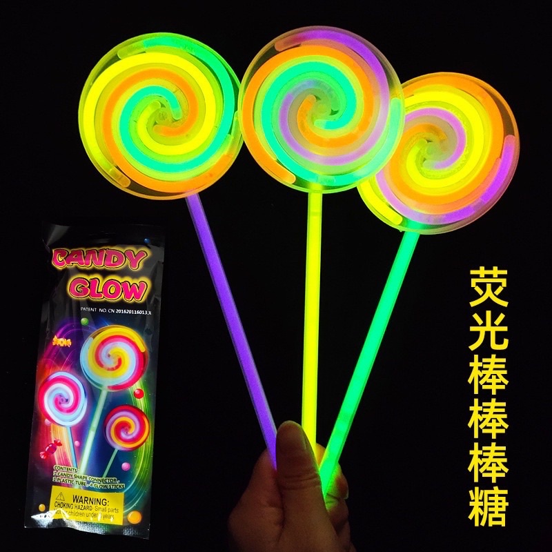 candy glow stick / candy glow lollipop / glow in the dark