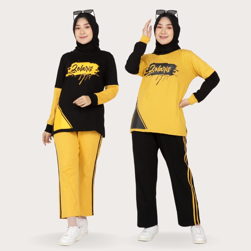 Aura Set / Zolaris / One Set Sporty Wanita Muslimah