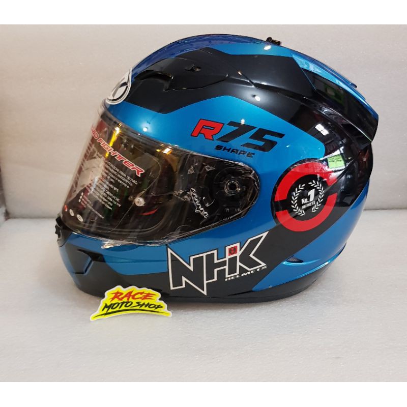 (NHK) - HELM FULL FACE NHK R75 BLUE SIZE L DAN XL