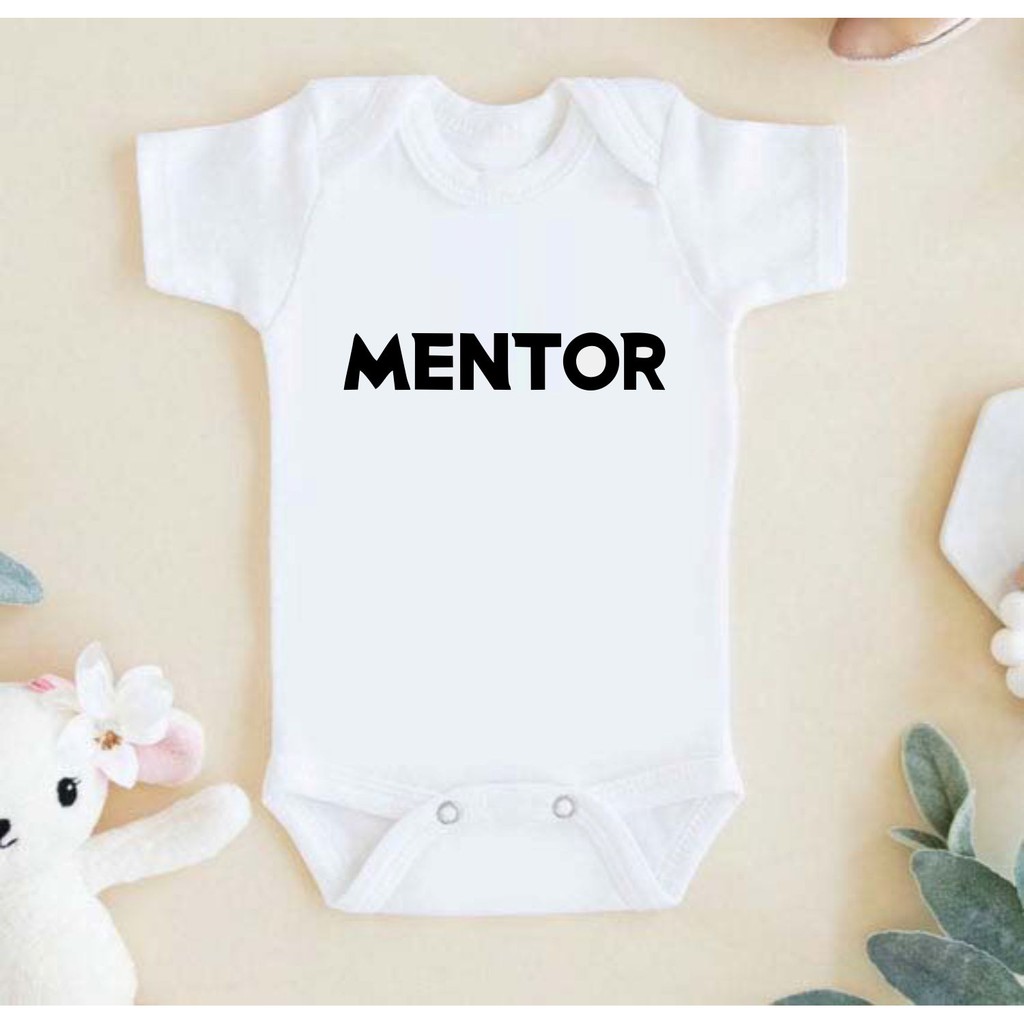 Jumper Baju Bayi Newborn Tulisan Mentor