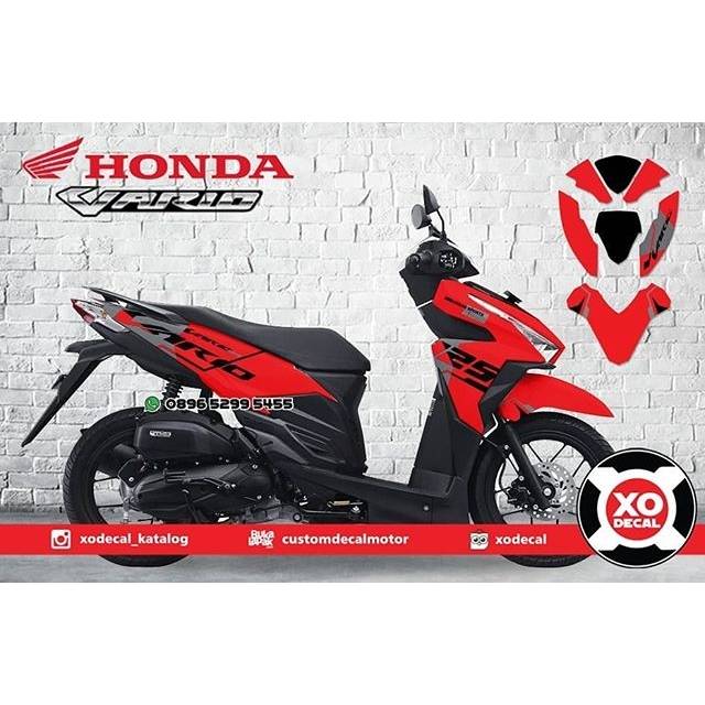 DECAL STICKER HONDA VARIO 150 125 OLD MALAYSI LIVERY RED DESIGN