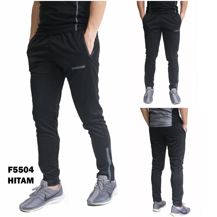 [MURAH] [BISA COD] Celana Panjang Olahraga Pria F5504 Clana Training Fitness Gym Lari - XXL