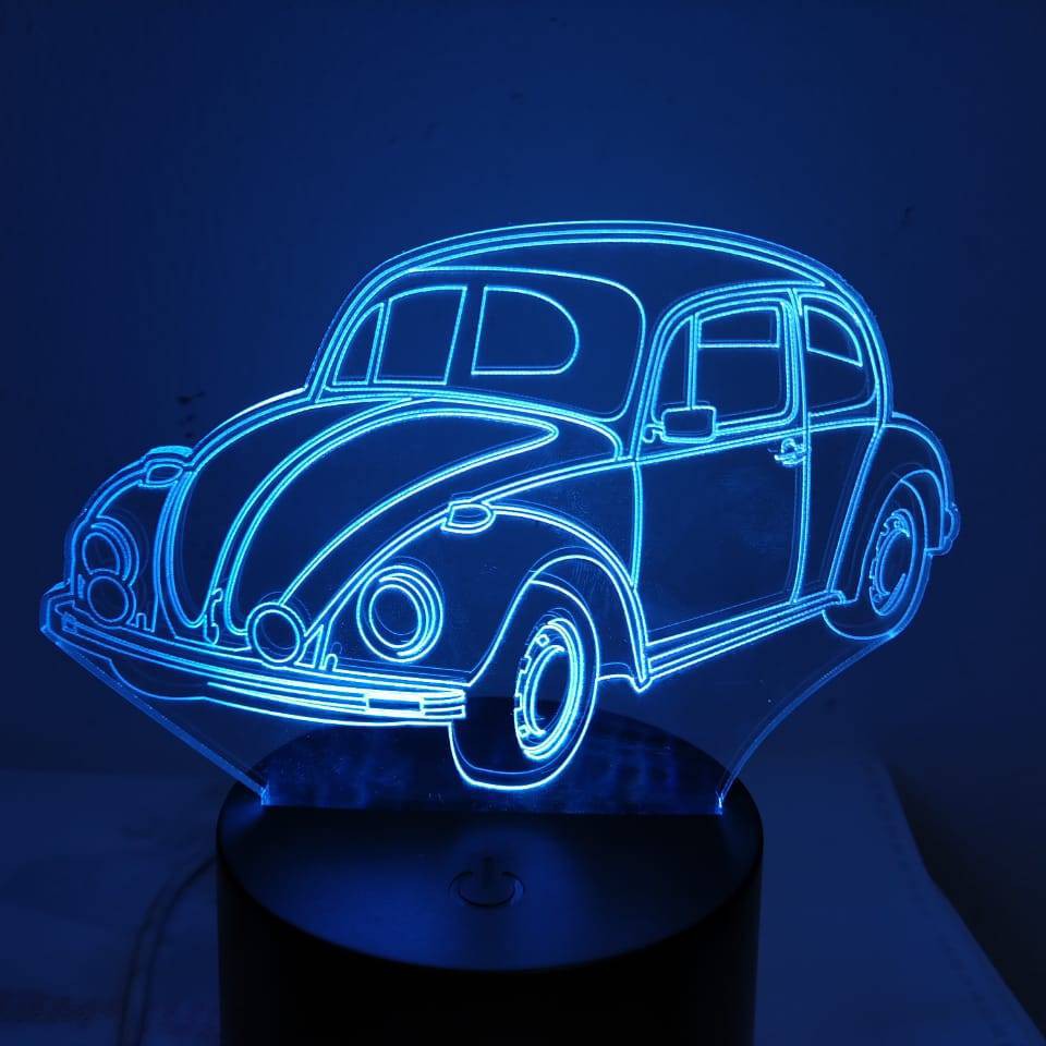  Lampu  Kamar  Tidur 3D LED  7 Warna Desain  Mobil VW Kodok 