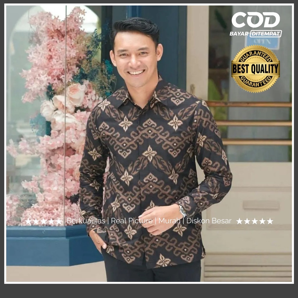 Kemeja batik pria PPBTK07 WSA04 lengan panjang /kemejapria/kemejabatik/batikpria/batikmoderntpq