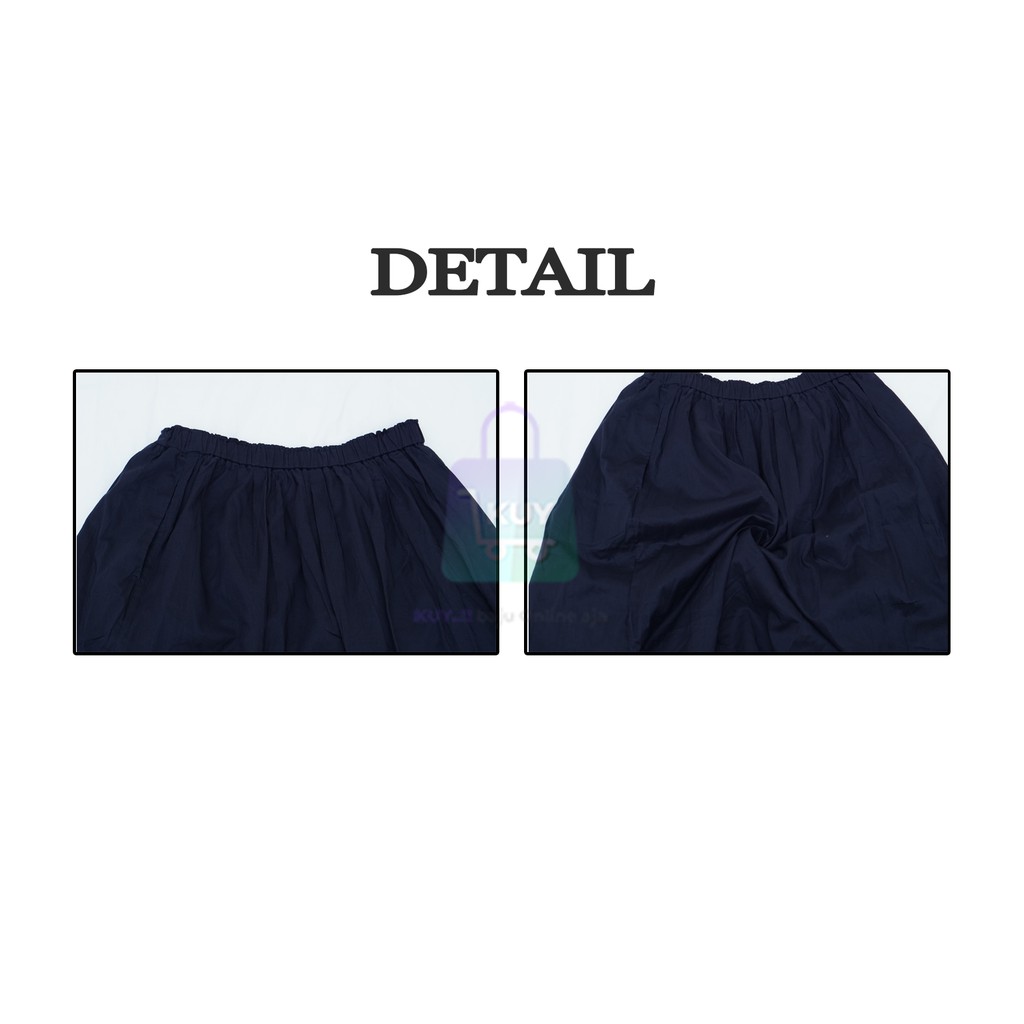 ROK WANITA 7/8 B4n4n4 R3publ1c PINGGANG KARET RAMPLE-3