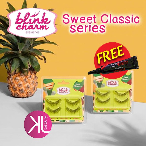 (FREE Lem HUDA) Blink Charm Eyelashes SWEET Classic ( 2 Pairs )