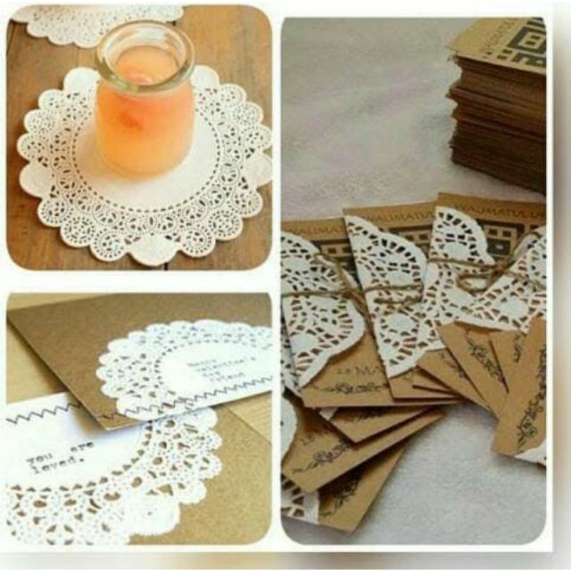 Istana Baking 250 Pcs Paper Doiley Putih Aneka Size Motif Renda Termurah Tebal Terlaris