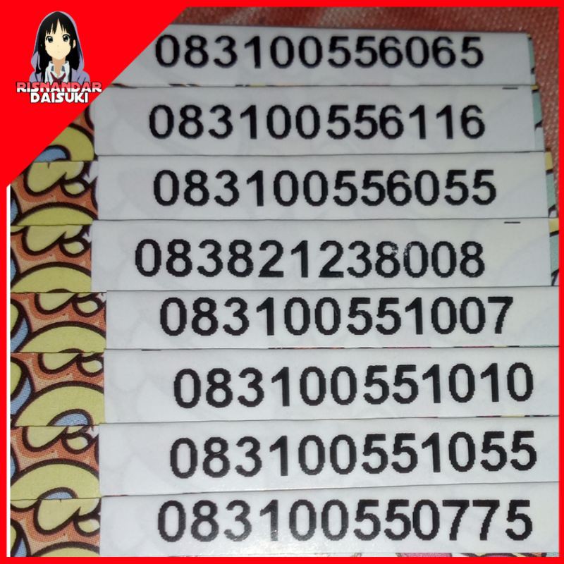 [BACA DESKRIPSI] Nomor Cantik Kartu Axis Bekas Gmail Chip Terpisah Exp 31 juli 2021