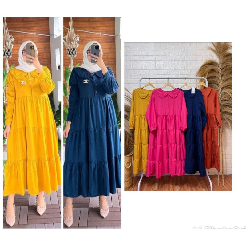 MIDI DRESS KATUN RAYON  BUSUI TERMURAH