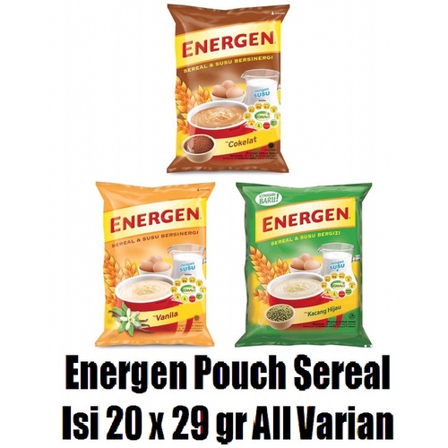 

Energen Pouch Isi 20 Sachet x 29 gr All Varian