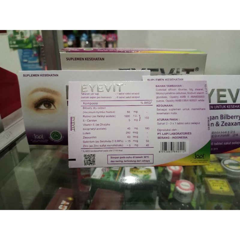 Eyevit tablet vitamin mata eyevit