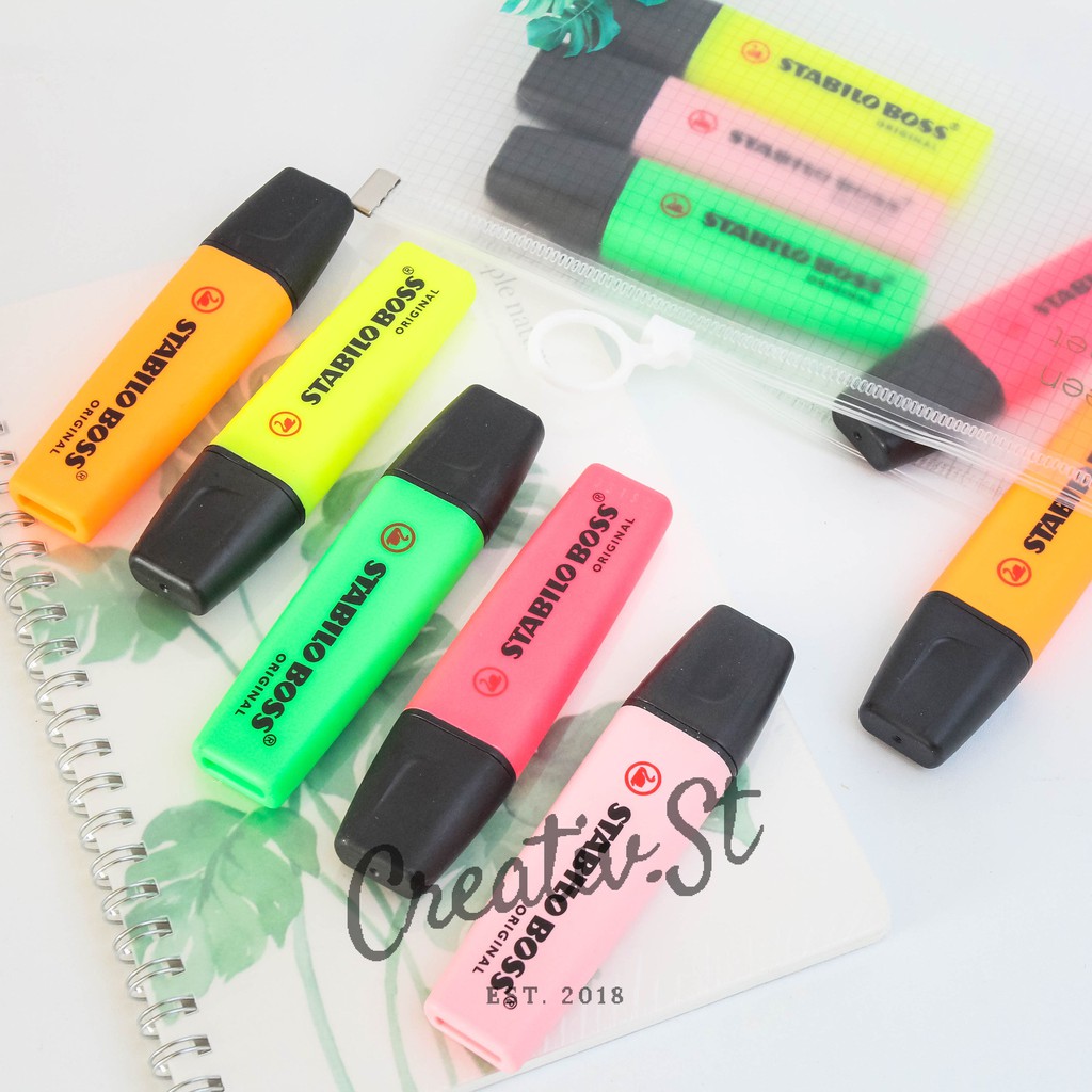 

Stabilo Boss Original Flourescent Highlighter Penanda Halaman