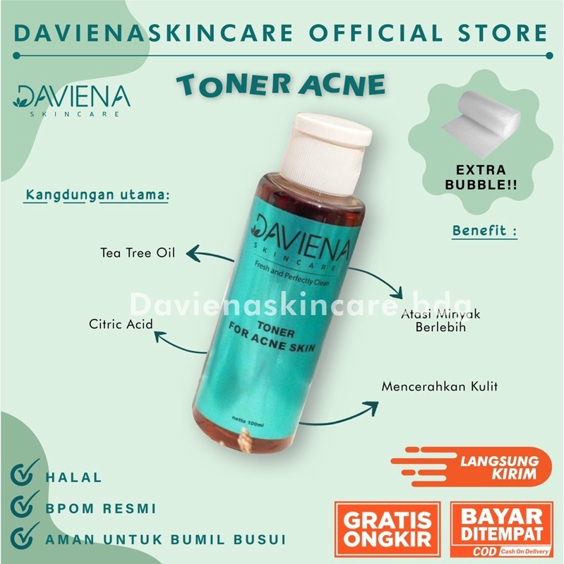 TONER ACNE DAVIENASKINCARE