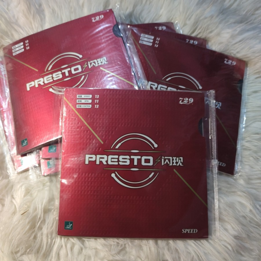 Karet Bat Pingpong Tenis Meja Friendship 729 Presto Speed Original - Hitam