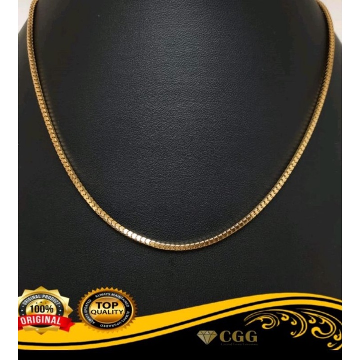 Kalung Milano Titanium Model Kotak Kalung Fashion Pria dan Wanita