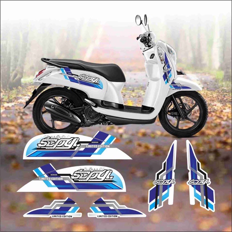STRIPING HONDA SCOOPY NEW VARIASI SIMPLE