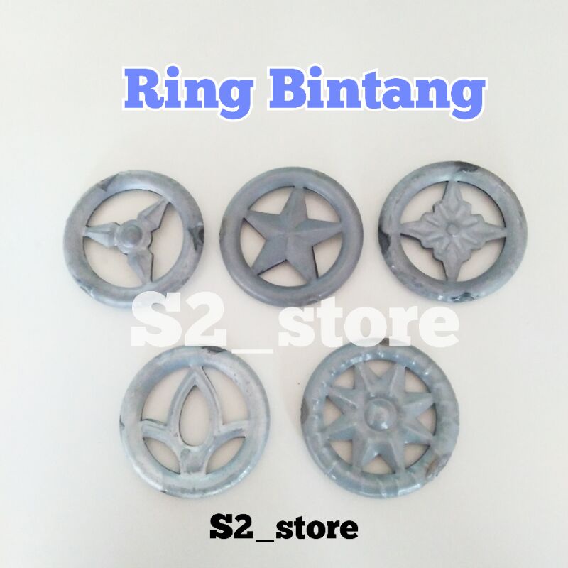 Ring Bintang ornamen pagar tralis besi