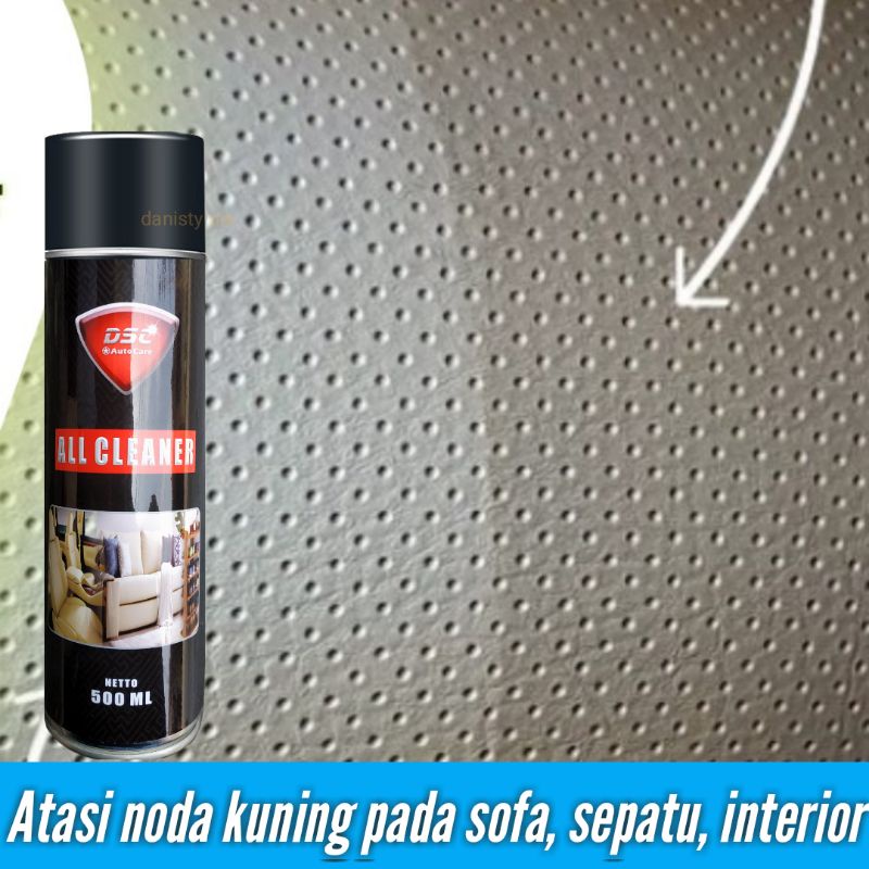 all cleaner 2 botol busa penghilang noda kuning pada sofa sepatu plafon mobil