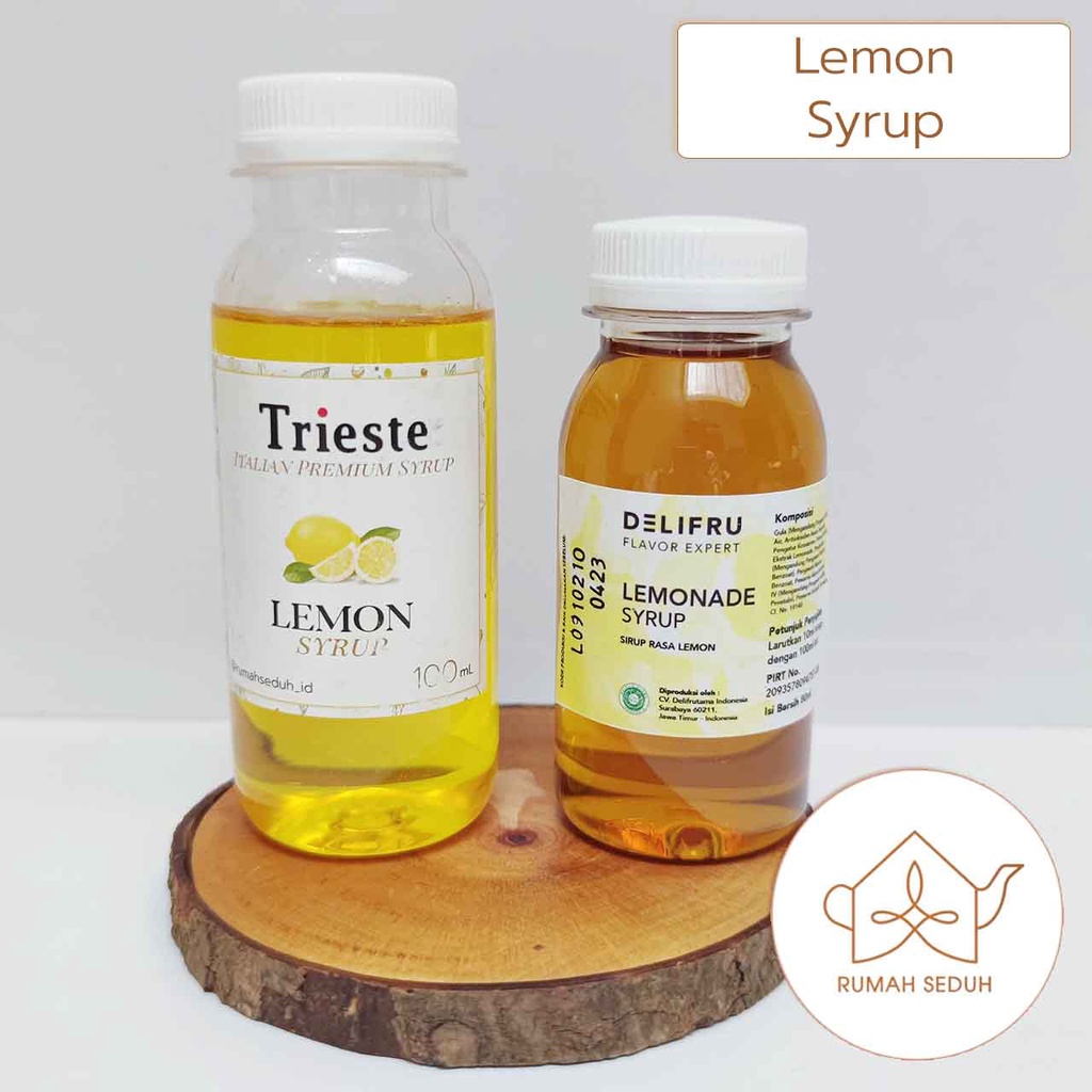 

100 mL Lemon Syrup Trieste - Sirup Rasa Lemon Delifru