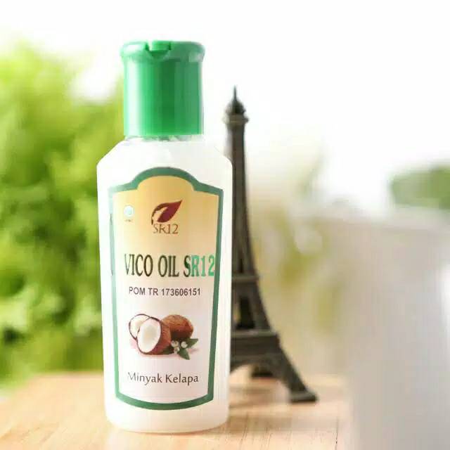 Virgin Coconut Oil 60ml SR12 / Minyak kelapa murni  / VCO / VICO SR12 Skincare / Penggemuk Badan