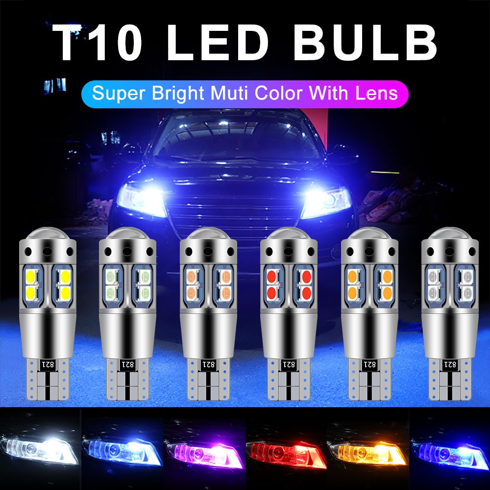 1 Pcs T10 W5W Super Terang 3030 10 LED Interior Mobil Membaca Lampu Senja LED Mobil Lampu kota Led Motor