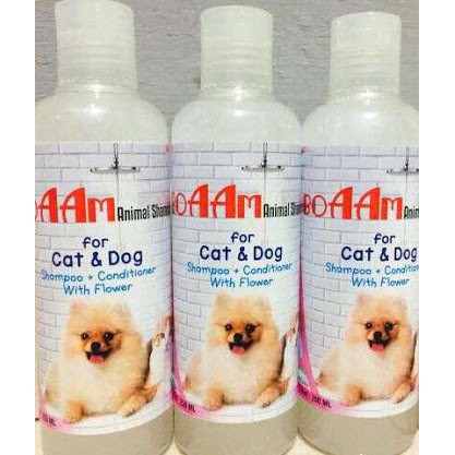 BOAAM SHAMPOO CONDITIONER WITH FLOWER 250ML UNTUK KUCING &amp; ANJING