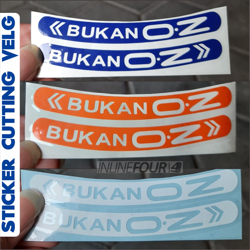 

Stiker Cutting Velg BUKAN OZ Sticker Cuting pelg pelek Motor Sepasang Termurah