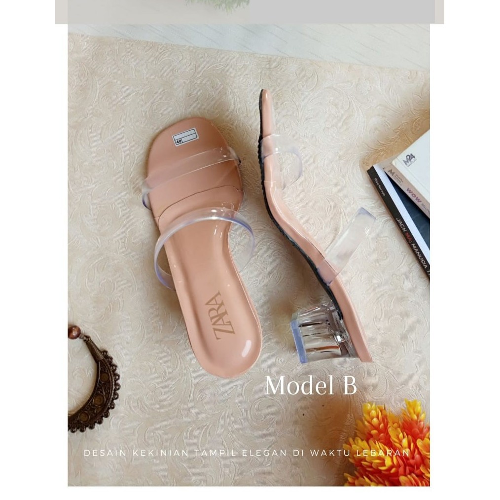 sandal wanita terbaru wadges ZARA SEPATU KACA REJECT PABRIK MODEL JELLY model B