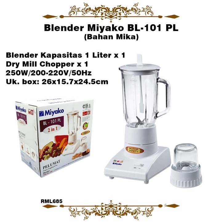 2in1 Blender Miyako BL-101 PL