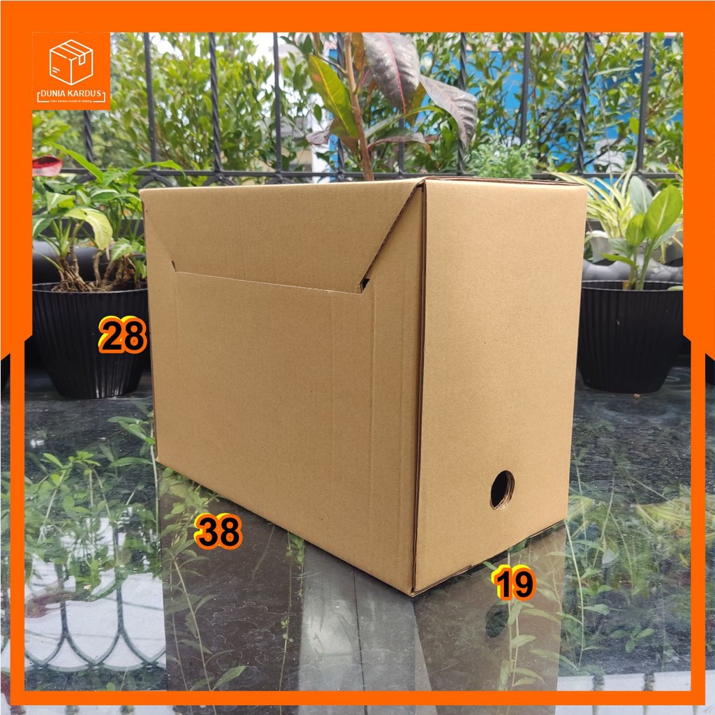 

BOX ARSIP SLIP UK 38X19X28 CM | BOX ARSIP | BOX DOKUMEN | BOX PENYIMPANAN | PACKING | KEMASAN | INSTANSI | PERUSAHAAN