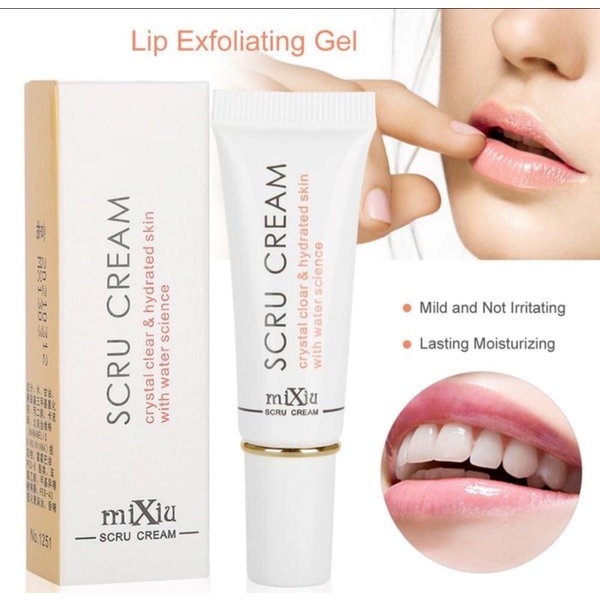 PENCERAH BIBIR HITAM / PEMERAH BIBIR PERMANEN / Mixiu Scru bibir Bibir hitam jadi merah pria/Denok