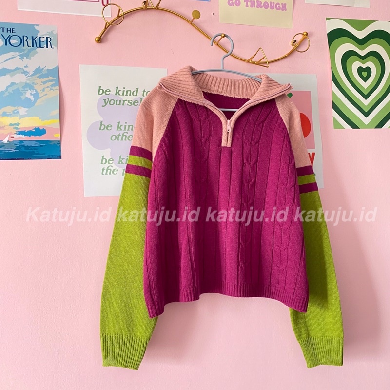 SWEATER RAJUT CABLE MURA PREMIUM QUALITY