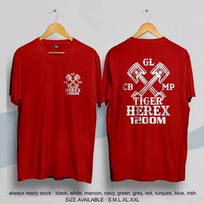 KAOS BAJU TSHIRT TIGER HEREK 1200M// BAJU OTOKOTIF KAOS DISTRO