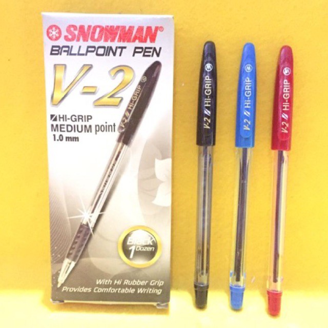 

Pulpen snowman V-2 HI-GRIP 1.0mm (1 pcs)