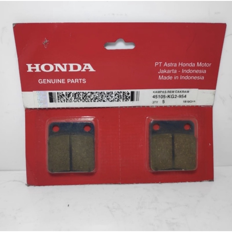 DISPAD KAMPAS REM DEPAN HONDA GL PRO / DISPAD BELAKANG KLX KG2 AHM