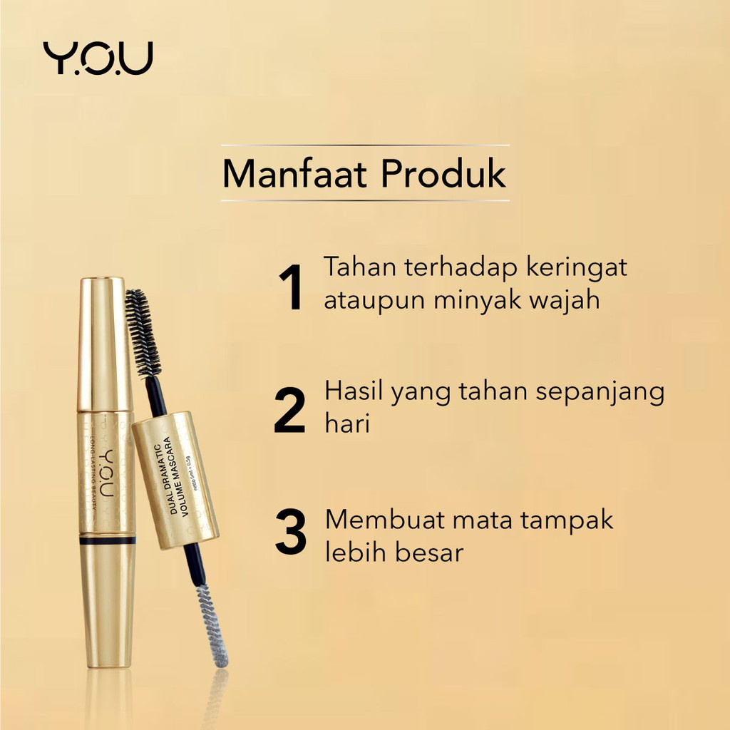 YOU The Gold One Dual Dramatic Volume Mascara [Long Lasting]