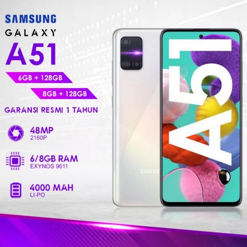 Samsung Galaxy A51 8/128GB Garansi Resmi