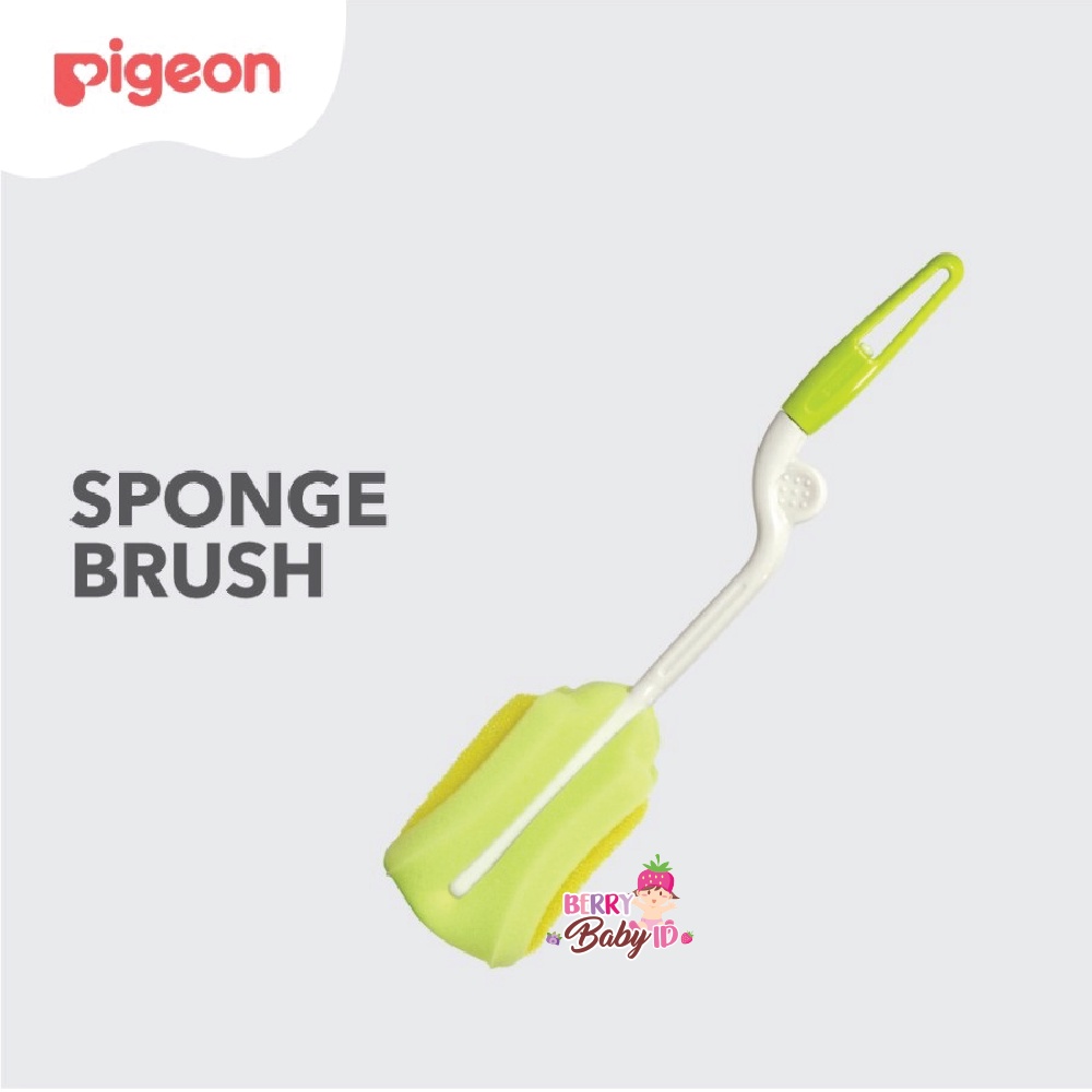 Pigeon Sponge Brush Sikat Busa Pembersih Botol Susu Bayi 360o Berry Mart