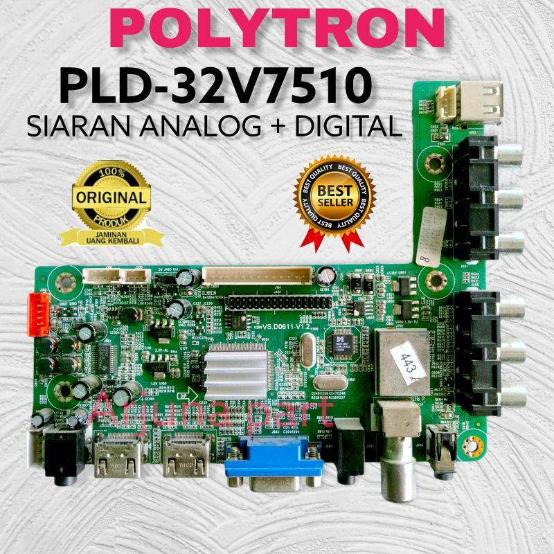 Mainboard TV Polytron PLD 32V7510 / MB TV Polytron PLD 32V7510 / MB Polytron PLD 32V7510 / MB 32V751