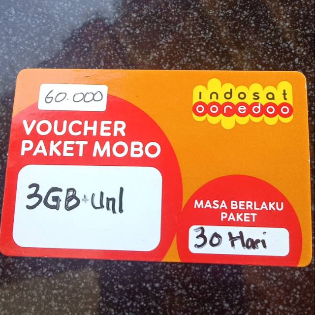 Voucher indosat 3 gb unlimited